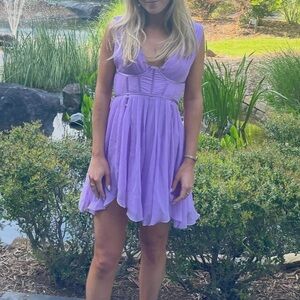 ASOS Purple Sleeveless V-Neck Sundress for Weddings
